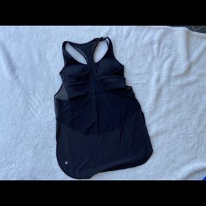 Lululemon black racer back bra tank